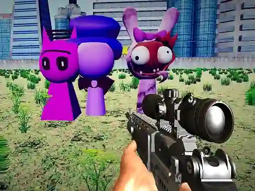 Игра Sprunki Sniper Squid Game онлайн