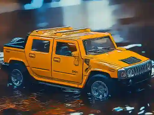 Игра Hummer Jeep Puzzle онлайн