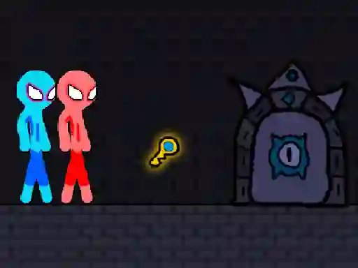 Игра Red and Blue Stickman Rope онлайн