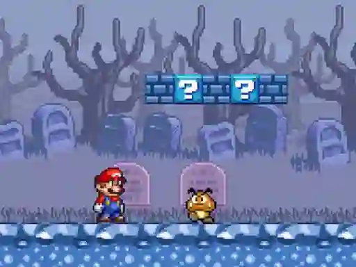Игра Super Mario Bros Star Scramble 2 Ghost island онлайн