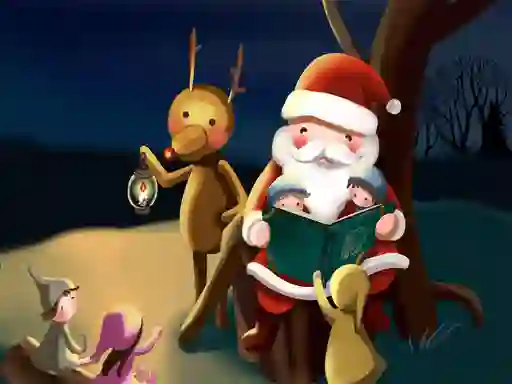 Игра Merry Christmas Puzzles онлайн