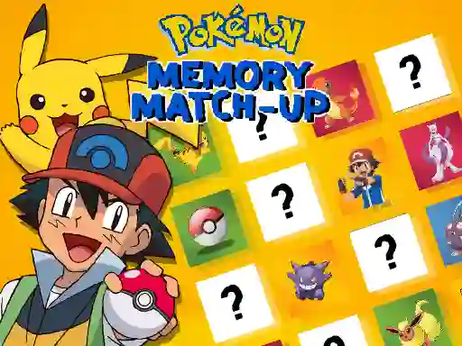 Игра Pokemon Memory Match-Up онлайн