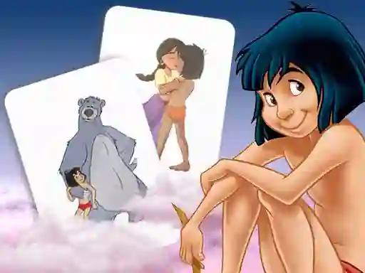 Игра Mowgli Memory card Match онлайн