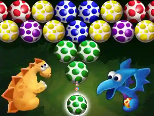 Игра Dino Eggs Bubble Shooter онлайн