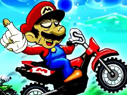 Игра Super Mario Halloween Wheelie онлайн