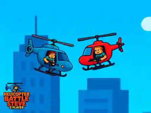 Игра Helicopter Battle Steve 2 Player онлайн