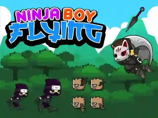 Игра Ninja Boy Flying онлайн