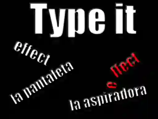 Игра Type it онлайн