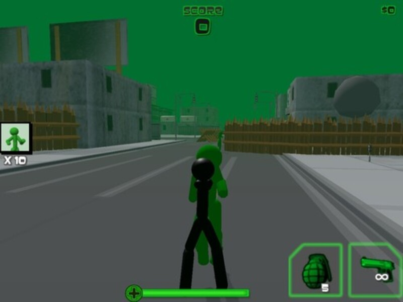 Игра Стикмен: Стрельба по зомби 3D онлайн
