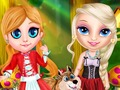 Игра Малышка Эльза и Красная шапочка онлайн