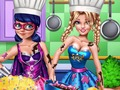Игра Супер герои: Конкурс кулинаров онлайн