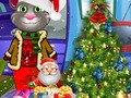 Игра Говорящий Том: Время Рождества  онлайн
