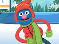 Игра Улица сезам: Зимние игры Гровера онлайн