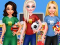 Игра Лучшие подруги: Принцессы голосуют за Американский футбол 2018 онлайн