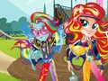 Игра Девочки из Эквестрии. Игры дружбы: Мотокросс онлайн