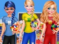 Игра Лучшие подруги: Принцессы голосуют в четвертьфинале ФИФА 2018 онлайн
