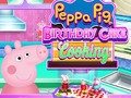Игра Свинка Пеппа: Готовим торт к Дню рождения онлайн