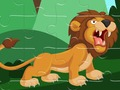 Игра Пазл: Сильный лев онлайн
