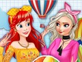 Игра Модные принцессы и фестиваль воздушных шаров онлайн