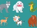 Игра Учиться игре с животными онлайн
