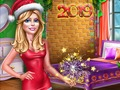 Игра Новогодние декорации комнаты Элли онлайн