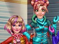 Игра Зимние каникулы принцесс онлайн