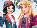 Игра Аврора и зимняя мода Белоснежки онлайн