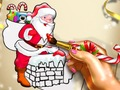 Игра Рождественская окраска Санты онлайн