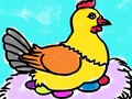 Игра Куриная книжка-раскраска онлайн