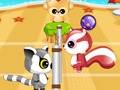Игра Еноты играют в мяч онлайн