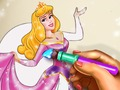 Игра Спящая красавица: книжка-раскраска онлайн