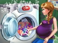 Игра Беременная принцесса: Прачечный день онлайн