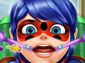 Игра Леди Баг: Доктор лечит горло онлайн