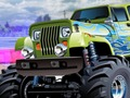 Игра Грузовики монстры: Серфинг на пляже  онлайн