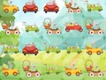 Игра Кролики за рулем автомобилей Матч 3 онлайн