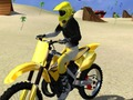 Игра Прыжки на мотоцикле на пляже онлайн