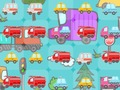 Игра Маленькие милые транспортные средства Матч 3 онлайн