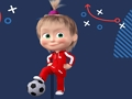 Игра Маша и Медведь: Футбол онлайн