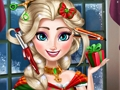 Игра Рождественская Стрижка Ледяной Королевы онлайн