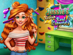 Игра Стильные настоящие стрижки Джесси онлайн