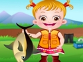 Игра Малышка Хейзел на рыбалке онлайн