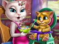 Игра Анджела кормит малыша онлайн