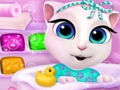 Игра Моя говорящая Анджела: время купания малышки онлайн