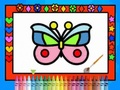 Игра Цвет и украшение бабочек онлайн