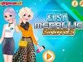 Игра Эльза: Наряды металлик онлайн