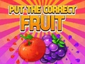 Игра Положить правильный плод онлайн