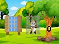 Игра Спасите панду-исследователя онлайн