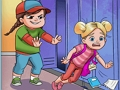 Игра Девушка-карате против школьного хулигана онлайн