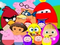 Игра Известные герои мультфильмов Яйца онлайн