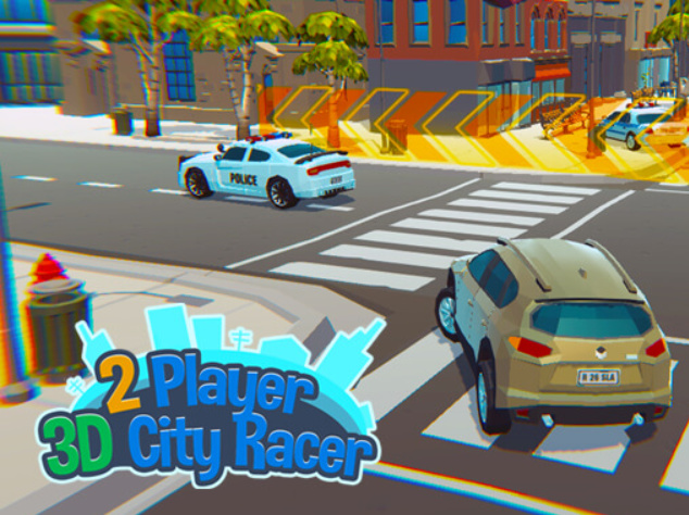 Игра 2 игрока 3D Городской гонщик онлайн